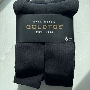 Bonus 2pk. Goldtoe Harrington Cotton Crew Socks 6Pr x2